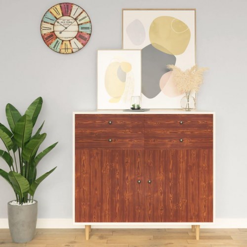 Selvklæbende folie til møbler 500 × 90 cm - PVC, akacie