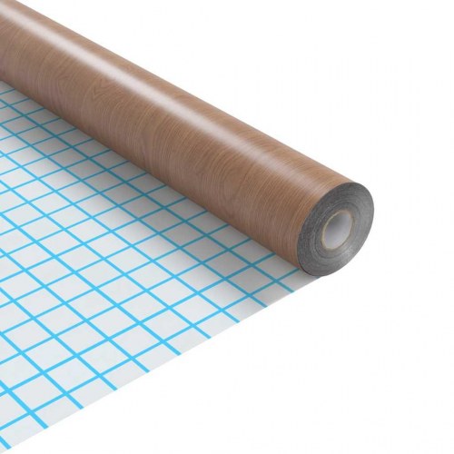 Selvklæbende folie til møbler 500 x 90 cm PVC lyst egetræ