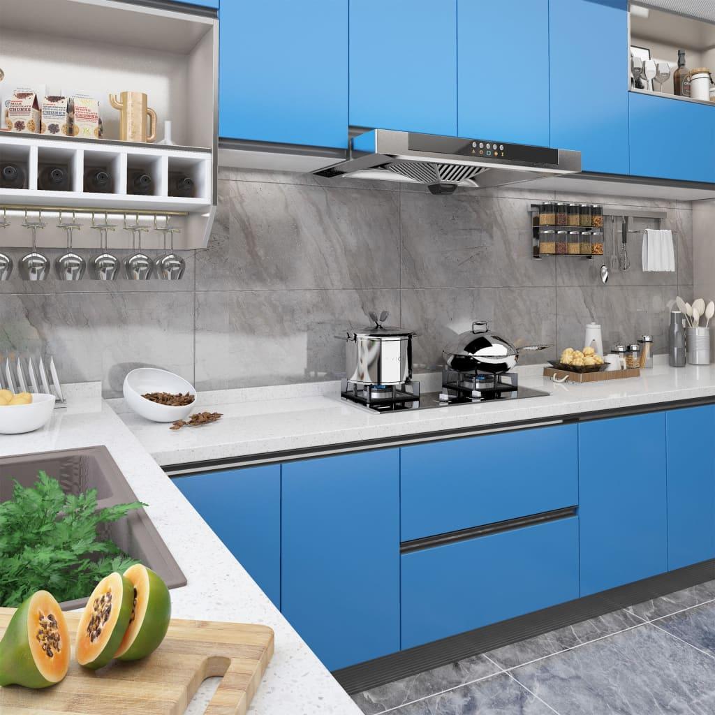 Selvklæbende Folie Til Møbler 500X90 Cm Pvc - Azurblå