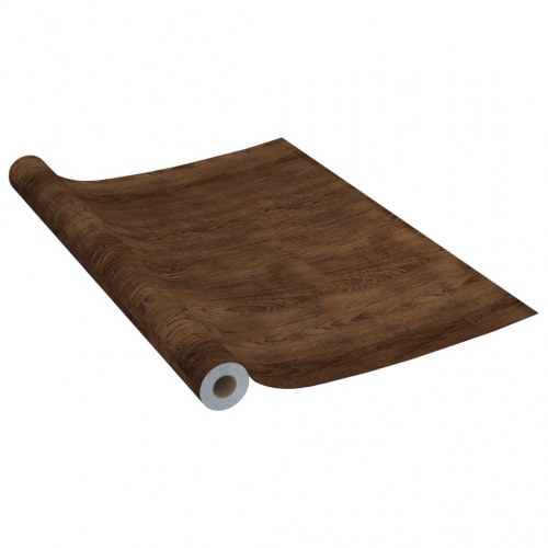 Selvklæbende folie til møbler 500x90 cm PVC mørk eg