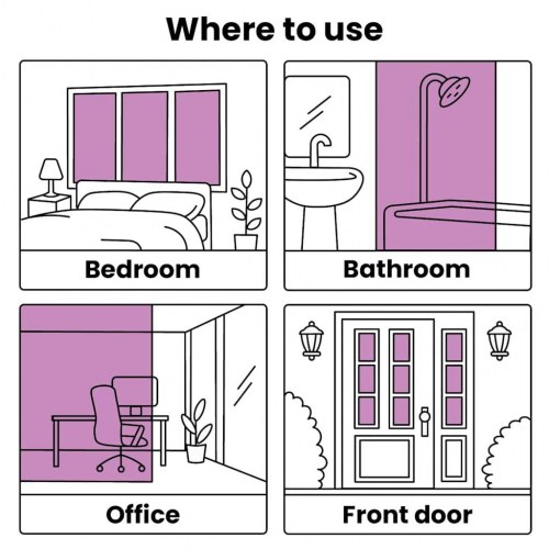 Vinduesfolie 0,9x50 m stribet PVC matteret
