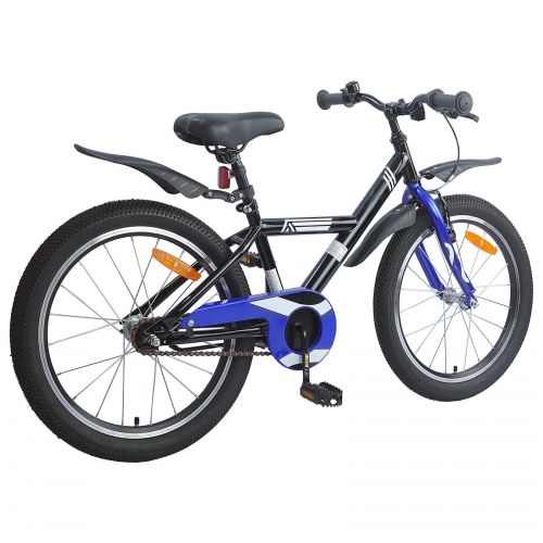 Børnecykel 18 tommer til 5-7 år gammel Sort