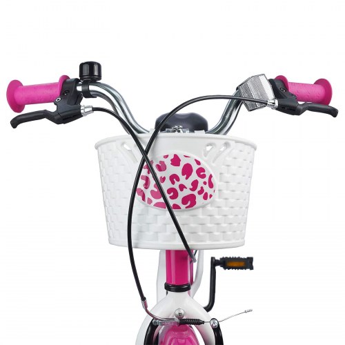 Børnecykel 18 tommer til 5-7 år gammel Mørk pink