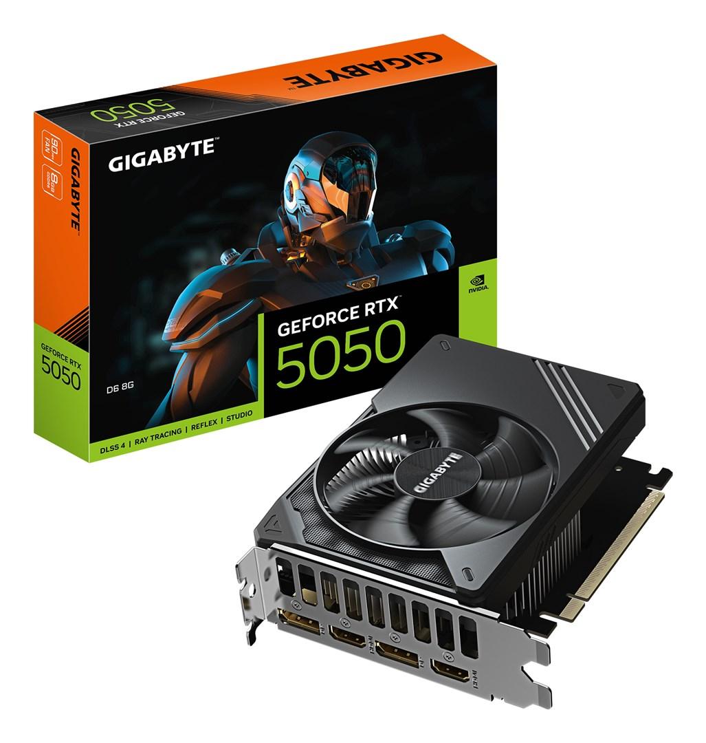 Gigabyte GeForce RTX 5050 D6 8G grafikkort - 8 GB GDDR6, PCIe 5.0, 2x HDMI/2x DP billede