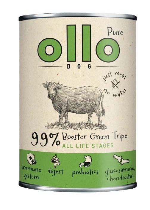 OLLO Booster Digest Green Tripe – vådfoder til hund – 400 g