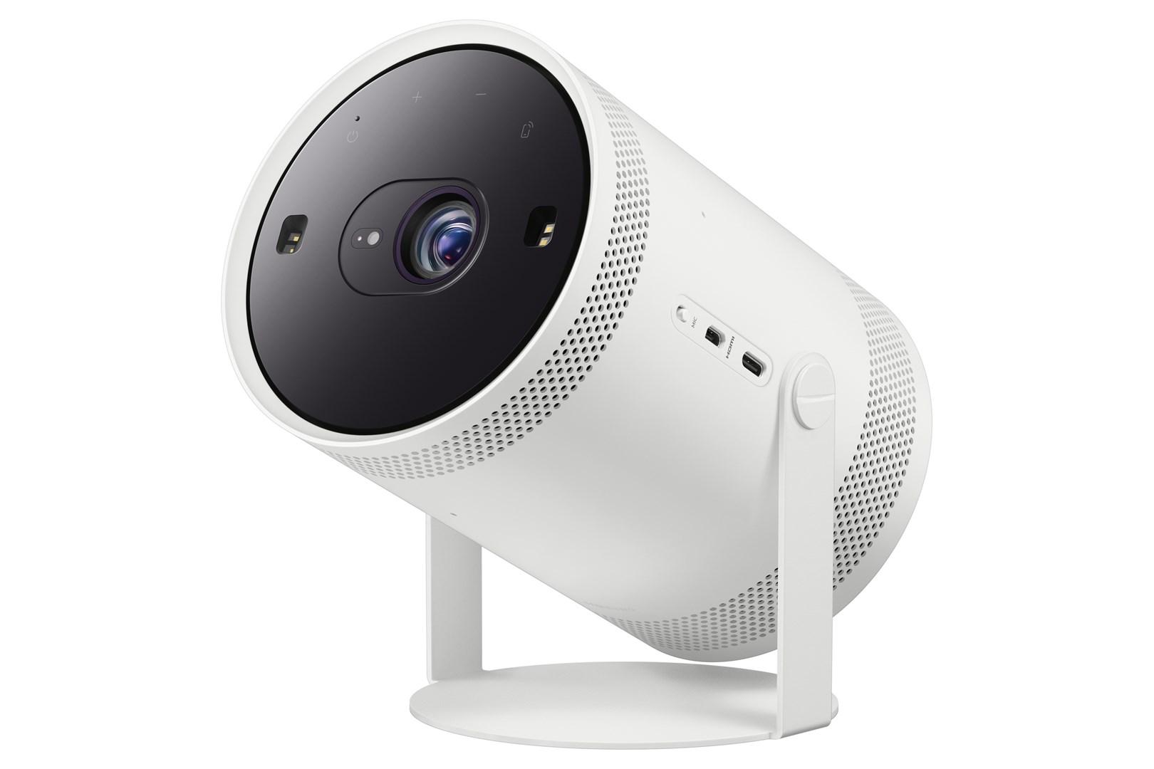 Samsung The Freestyle SP-LFF3CLAX - 2nd Generation - DLP-projektor - LED - bærbar - 230 ANSI lumens - Full HD (1920 x 1080) - 16:9 - 1080p - 802.11a/b/g/n/ac trådløs/AirPlay 2 - hvid