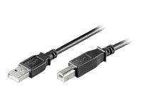 Goobay USB 2.0 kabel 3 m – USB-A til USB-B – sort billede