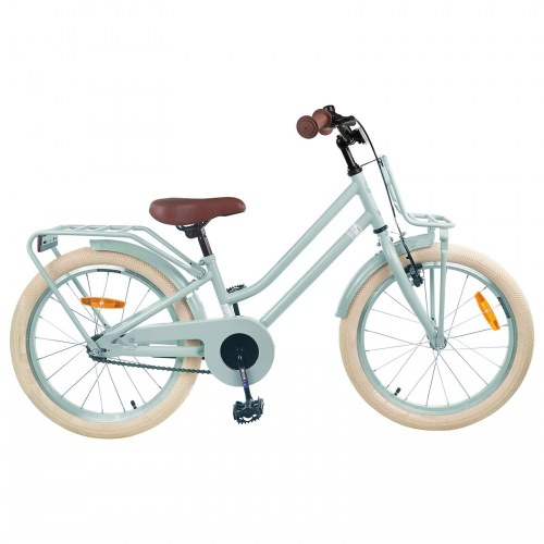 Børnecykel 18 tommer til 5-7 år gammel Lys grøn