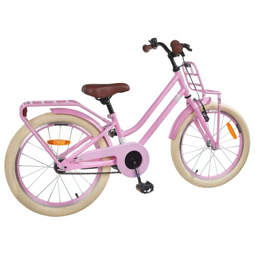 Børnecykel 18 tommer til 5-7 år gammel Lys pink