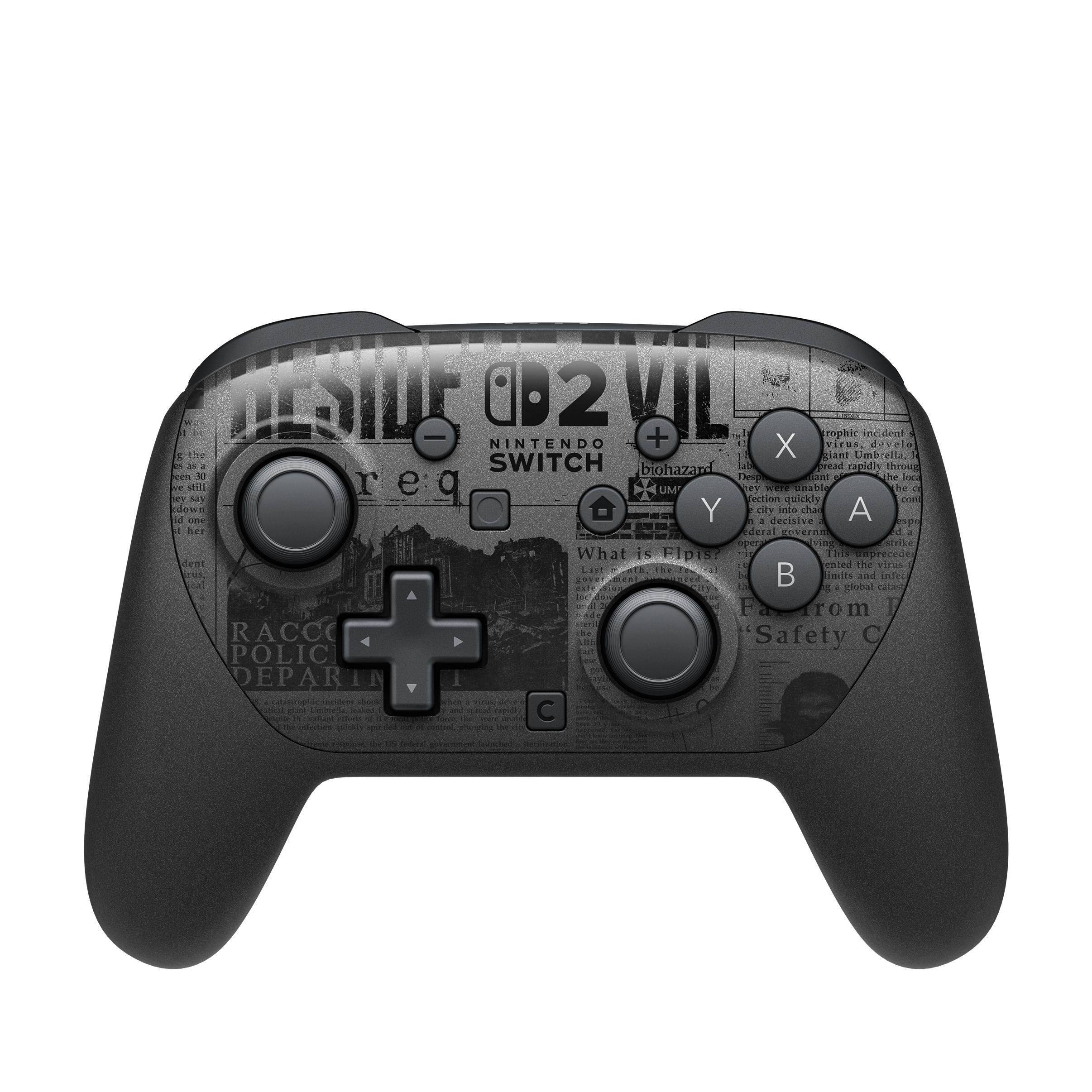 Nintendo Switch Pro Controller - Resident Evil Requiem Edition (sort) billede