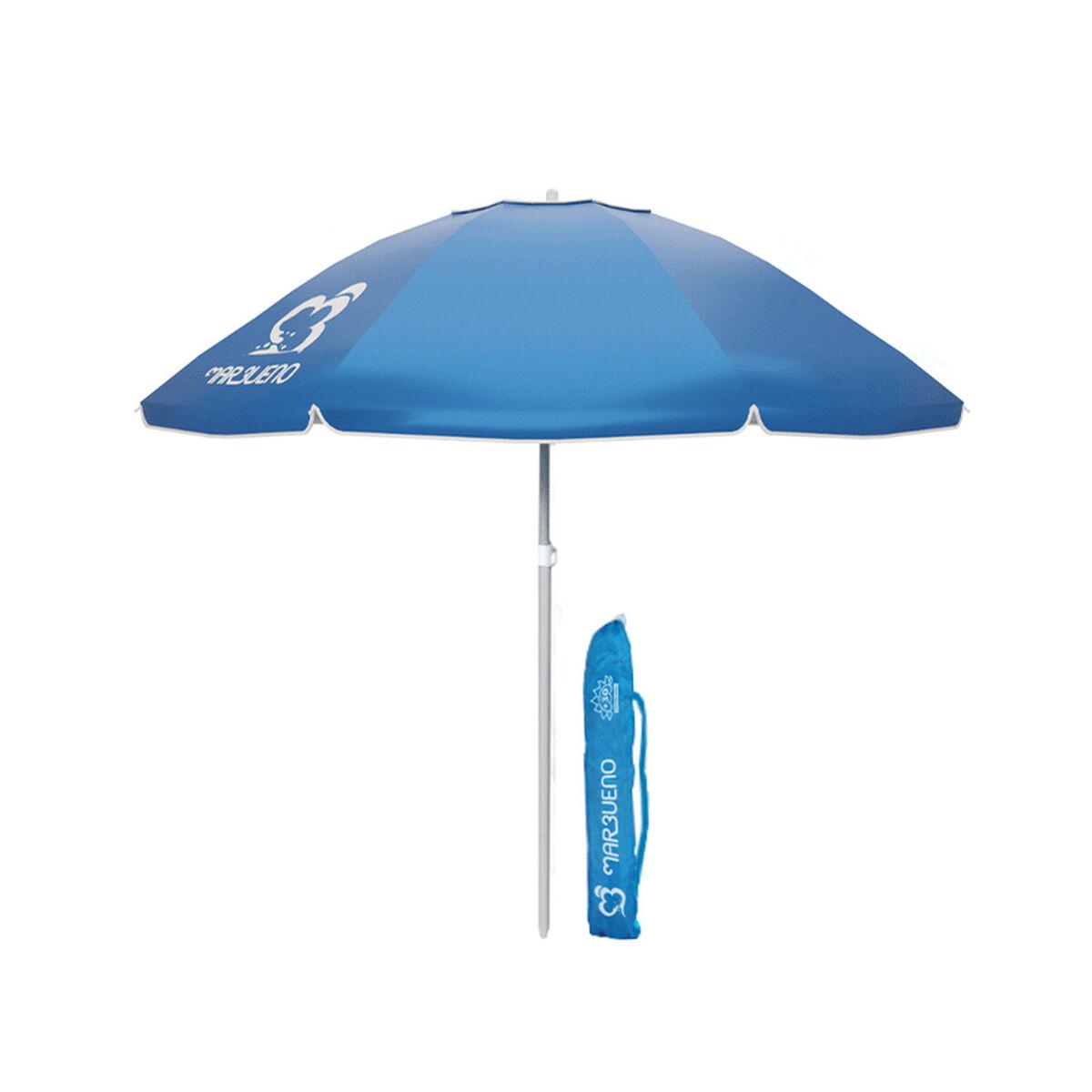 Marbueno parasol Ø 180 cm - multifarvet strand- og haveparasol