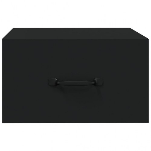 Væghængt sengebord 35x35x20 cm sort (OUTLET C)
