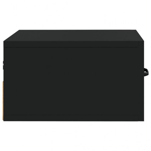 Væghængt sengebord 35x35x20 cm sort (OUTLET C)