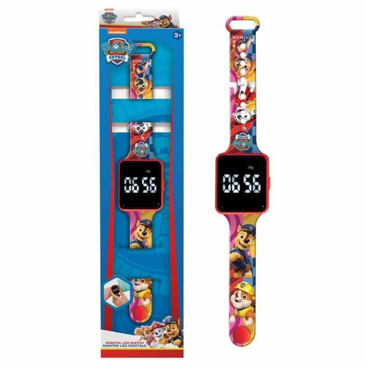 The Paw Patrol digitalt LED-ur til børn - armbåndsur med motiv