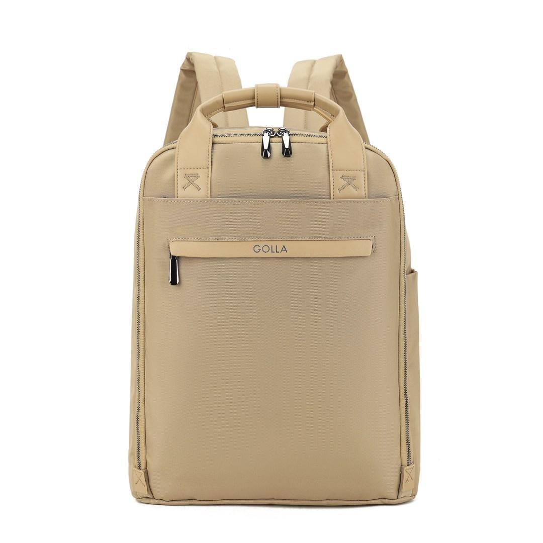 GOLLA Backpack Lynx Nylon and Leather 15.6" Coffee