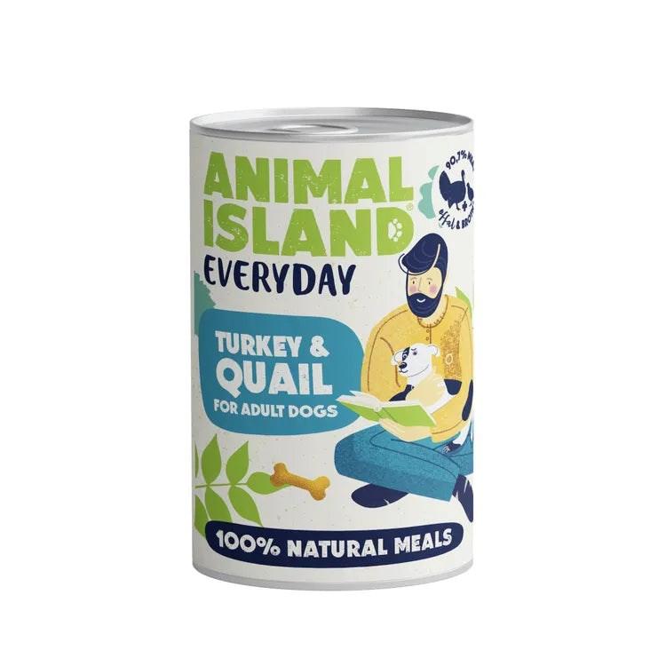 ANIMAL ISLAND Everyday vådfoder til hund – kalkun & vagtel, 400 g