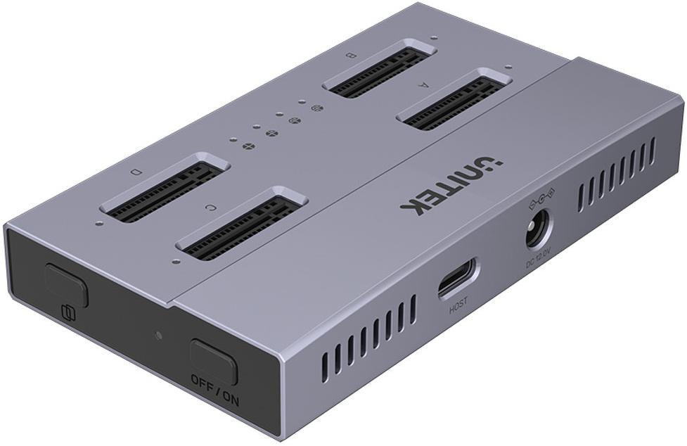 Unitek USB4 4-kieszeniowa stacja dokujaca/ klonujaca M.2 SSD
