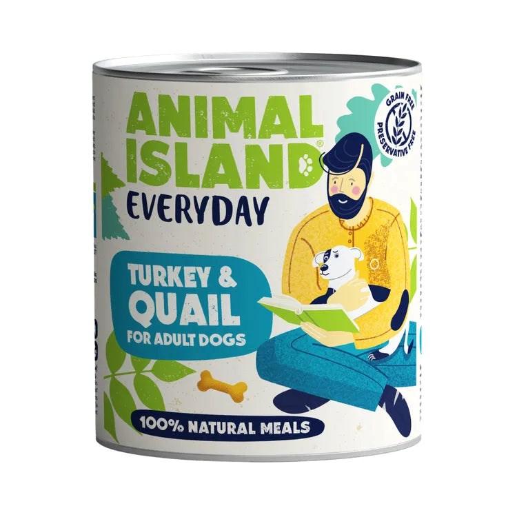 ANIMAL ISLAND Everyday vådfoder til hund – kalkun & vagtel, 800 g