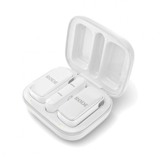 RODE Wireless Micro - 2‑kanals digitalt trådløst mikrofonsystem, Lightning, hvid