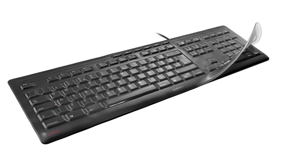 Cherry WETEX tastaturcover til KC 1000 SC – sort
