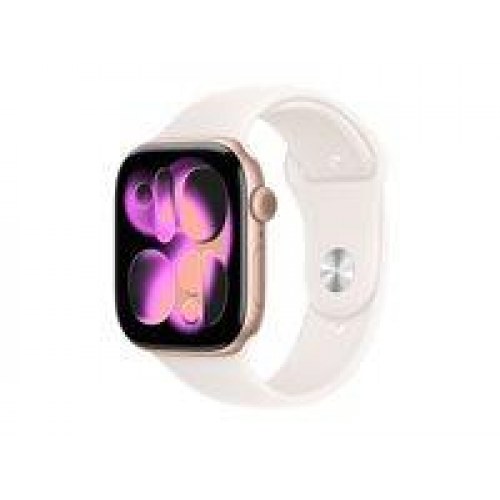 Apple Watch Series 11 GPS 46 mm - lyserød sport, roseguld