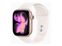 Apple Watch Series 11 GPS 42 mm - Pink Fløde (roseguld) billede