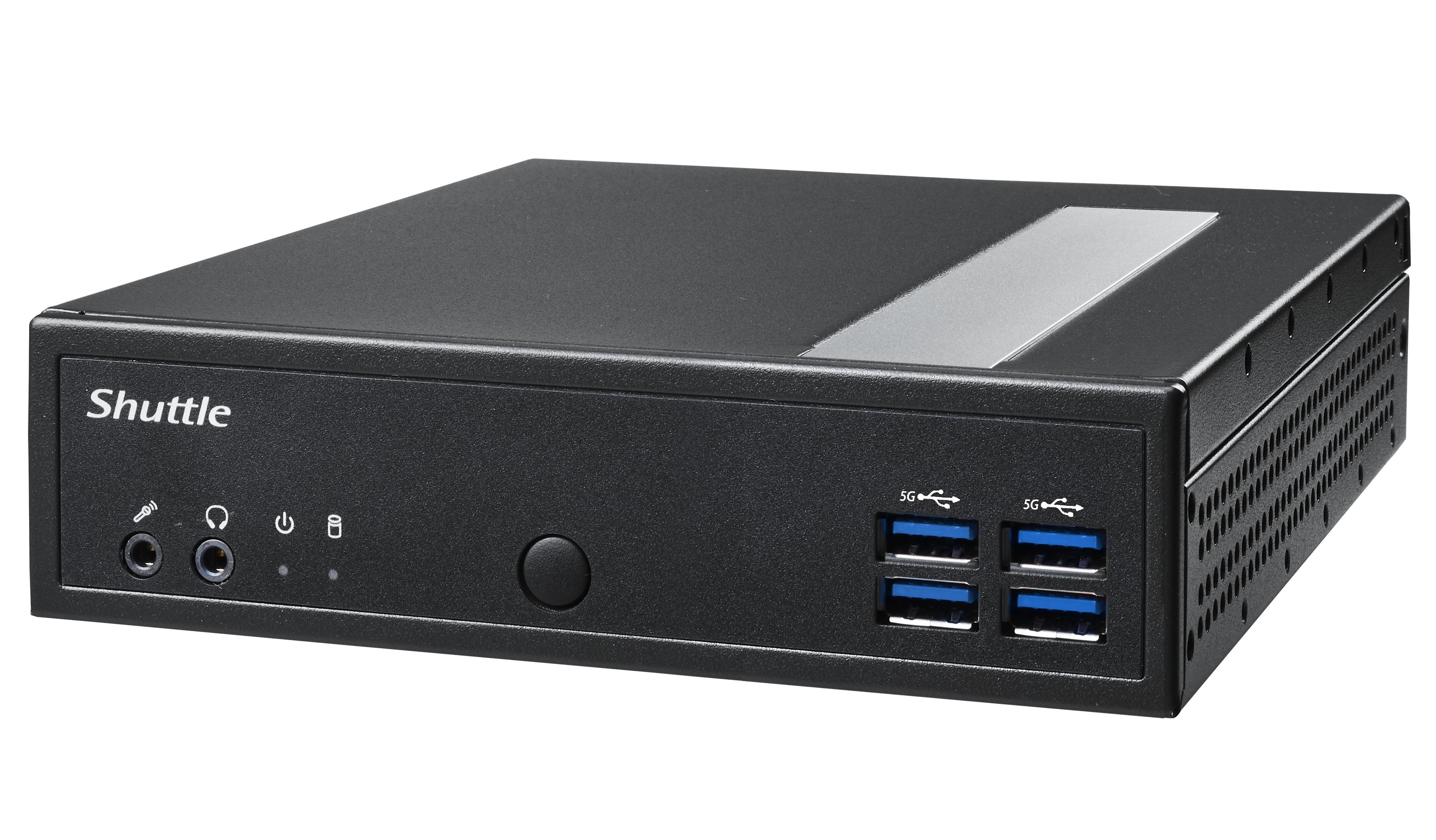Shuttle DL40N mini PC barebone - 1,35 l, passiv køling, Intel N150 billede