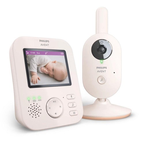 Philips Avent SCD881/26 video-babyalarm – 2,8" LCD, FHSS, lyserød