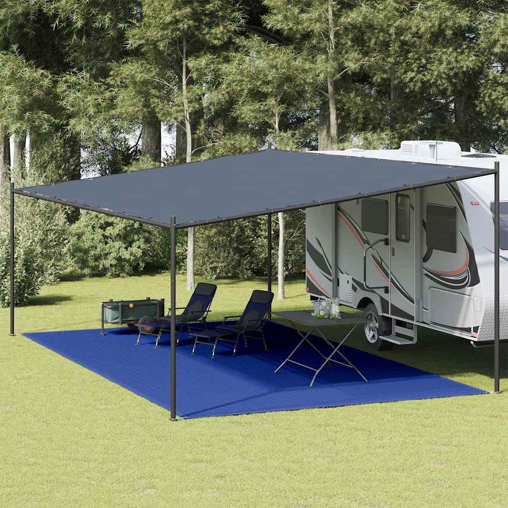 Telttæppe 400x800 cm HDPE blå