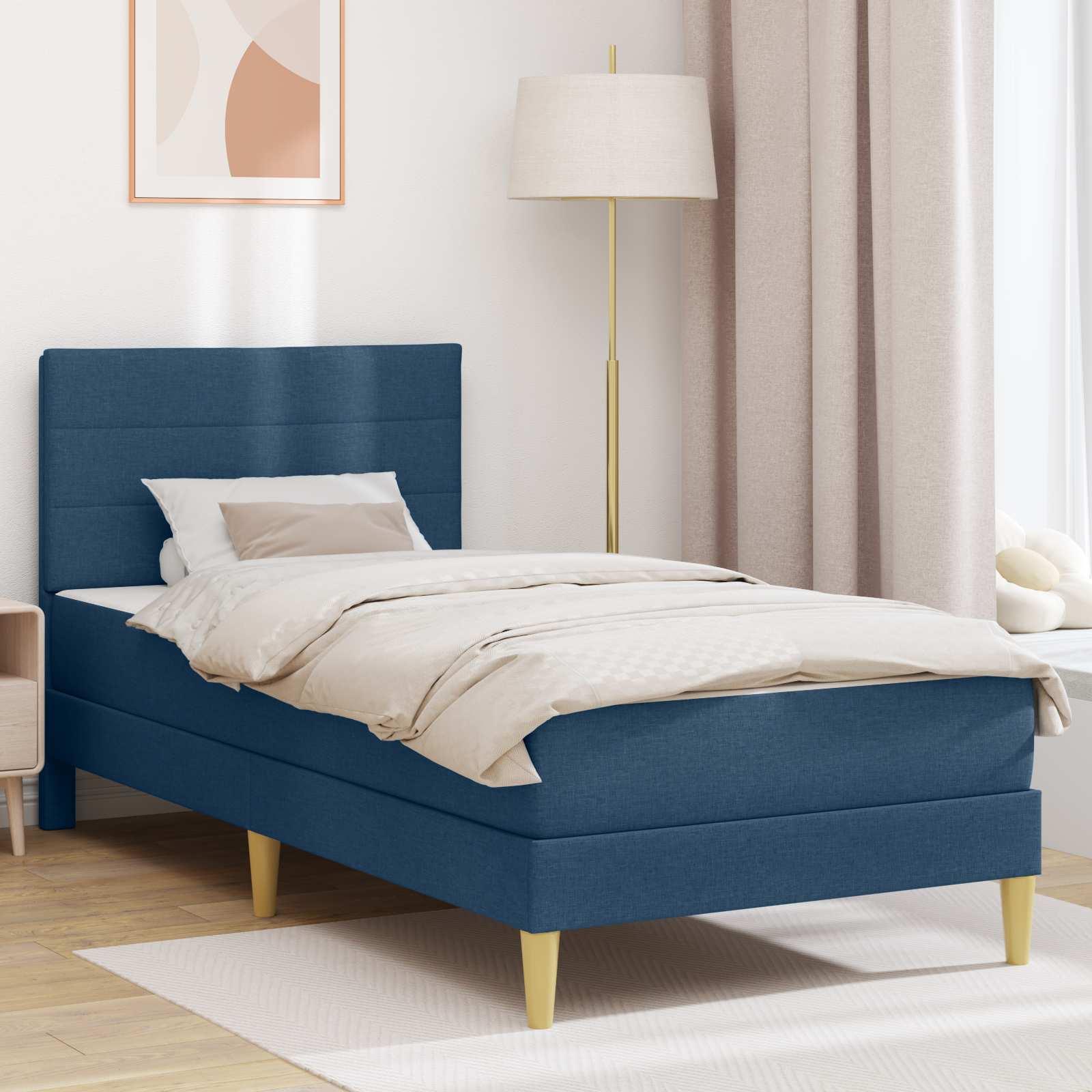 Sengestel Blå 90 x 190 cm Polyester