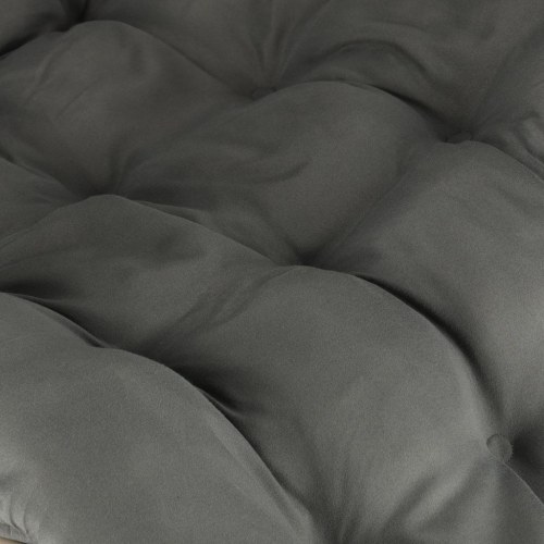 Sammenklappelig have- og strandstol med pude – grå