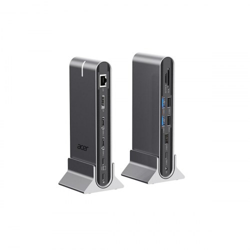 Acer HP.DSCAB.022 - Sølvfarvet USB‑C dockingstation 100 W