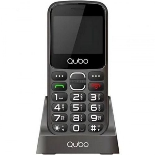 Qubo X-230BKC 4G - trykknap mobil til ældre, sort