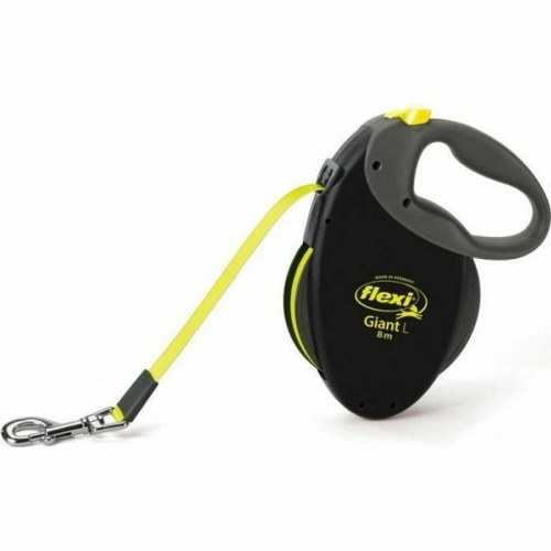 Flexi Neon Giant L hundesnor - Sort/Gul, 8 m