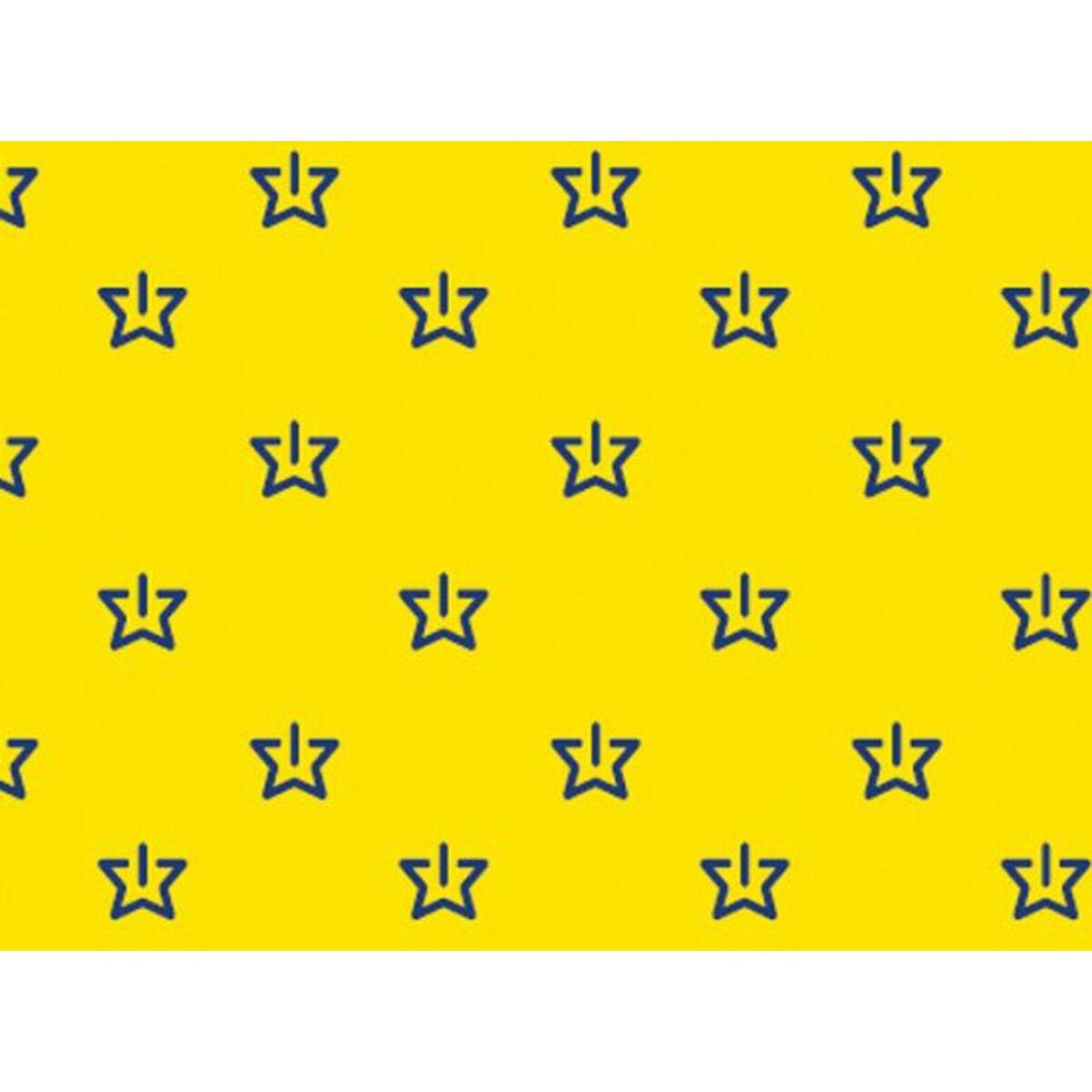 PLV gavepapir - gul, 62 cm bred