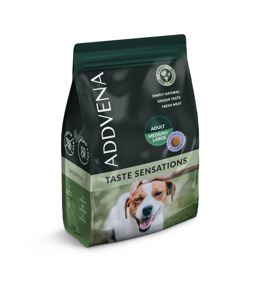 ADDVENA Taste Sensations – voksen hundefoder til mellem og store racer, 2,5 kg