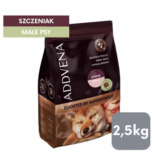 ADDVENA Boosted by Superfoods – hvalpefoder til små racer 2,5 kg