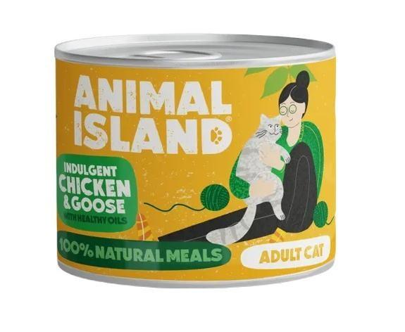 ANIMAL ISLAND vådfoder til kat - kylling & gås, 200 g