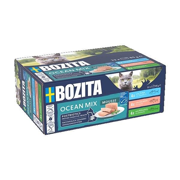 Bozita Ocean Mix Mousse – vådfoder til kat, 12×85 g