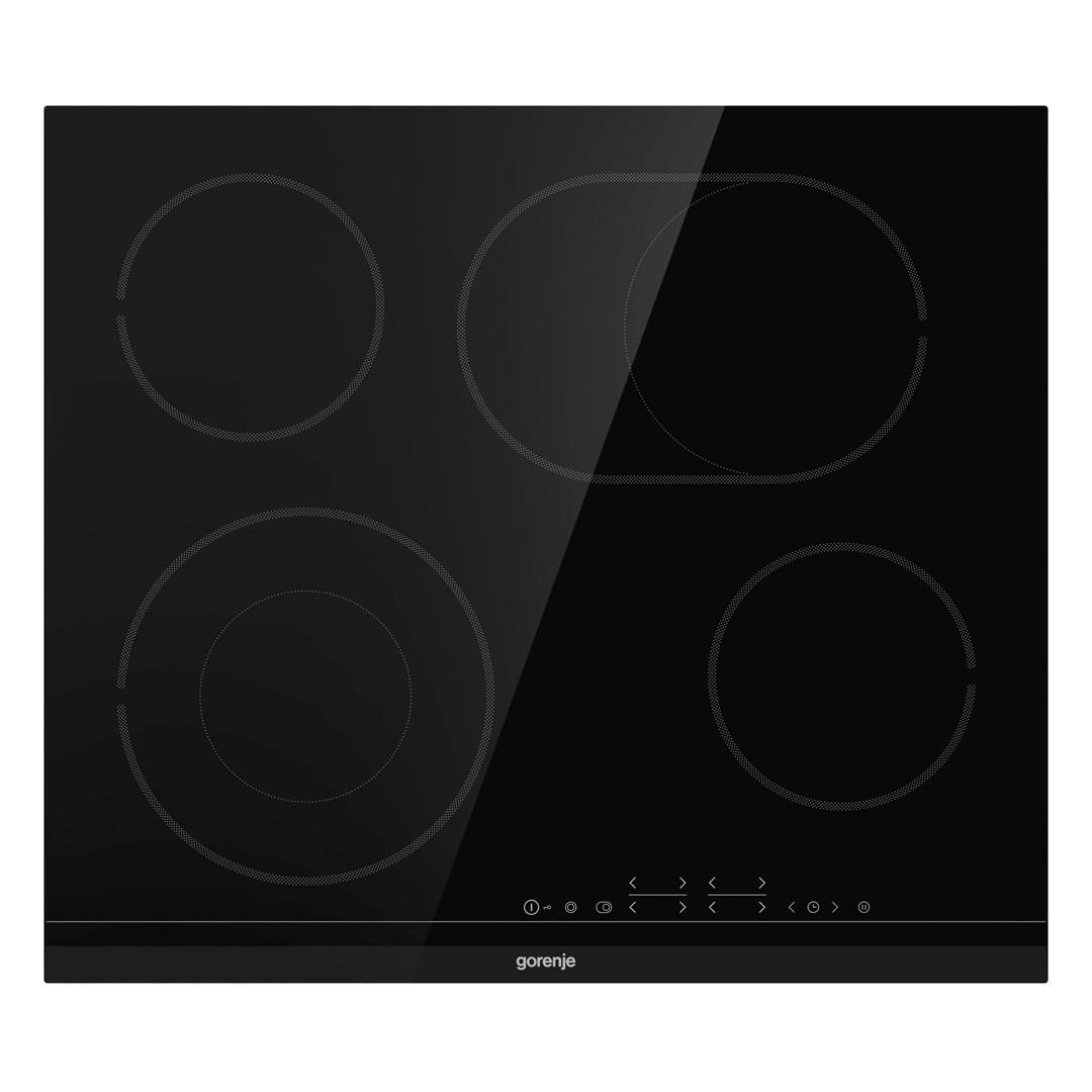 Gorenje ECT643BCSC keramisk kogeplade 60 cm - sort, 4 zoner