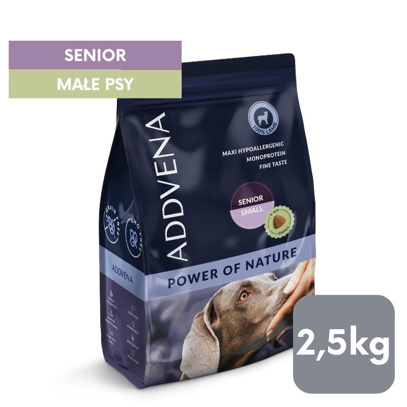 ADDVENA Power of Nature – senior hundefoder til små racer 2,5 kg