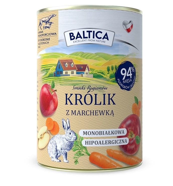 BALTICA Smaki regionów – Kanin med gulerod vådfoder til hunde 400 g