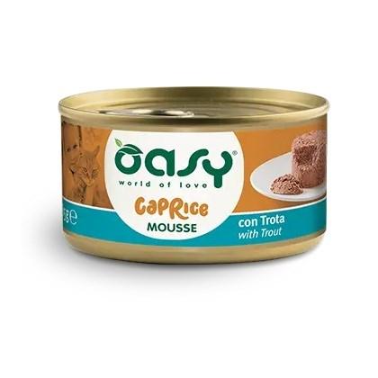 Oasy Caprice Mousse med ørred – vådfoder til kat, 85 g