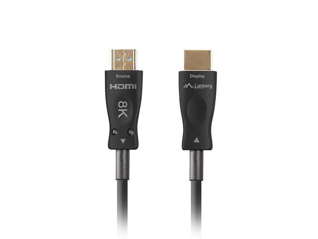 Lanberg HDMI-kabel 2.1 AOC 50 m – 8K, aktiv optisk, han/han