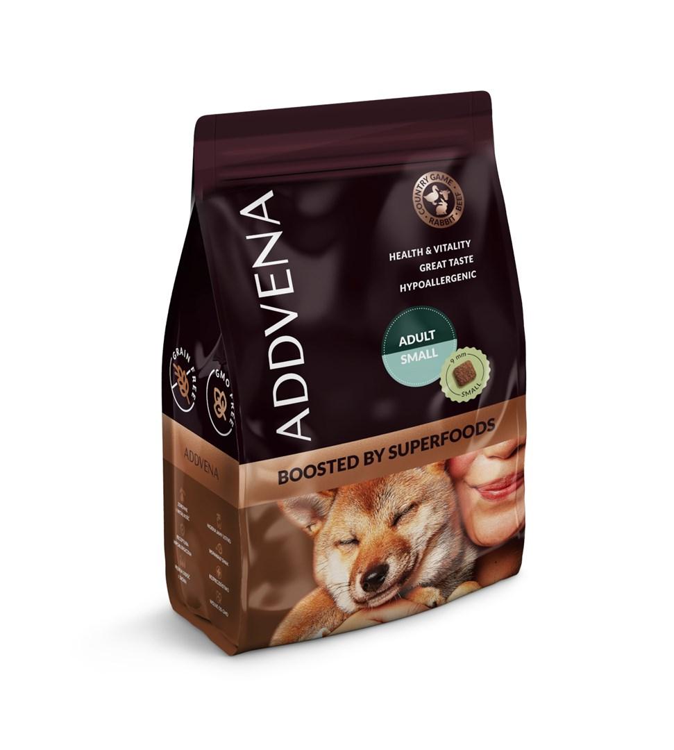ADDVENA Boosted by Superfoods – voksenfoder til små hunderacer 2,5 kg