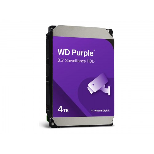 Western Digital WD Purple 4 TB 3,5" SATA 6 Gb/s overvågnings-harddisk (WD44PURZ)