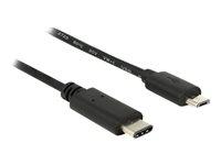 DeLOCK USB-C til Micro-USB kabel 50 cm - sort billede