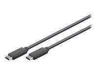 Goobay USB-C til USB-C kabel 50 cm – USB 3.2 Gen 2, sort billede