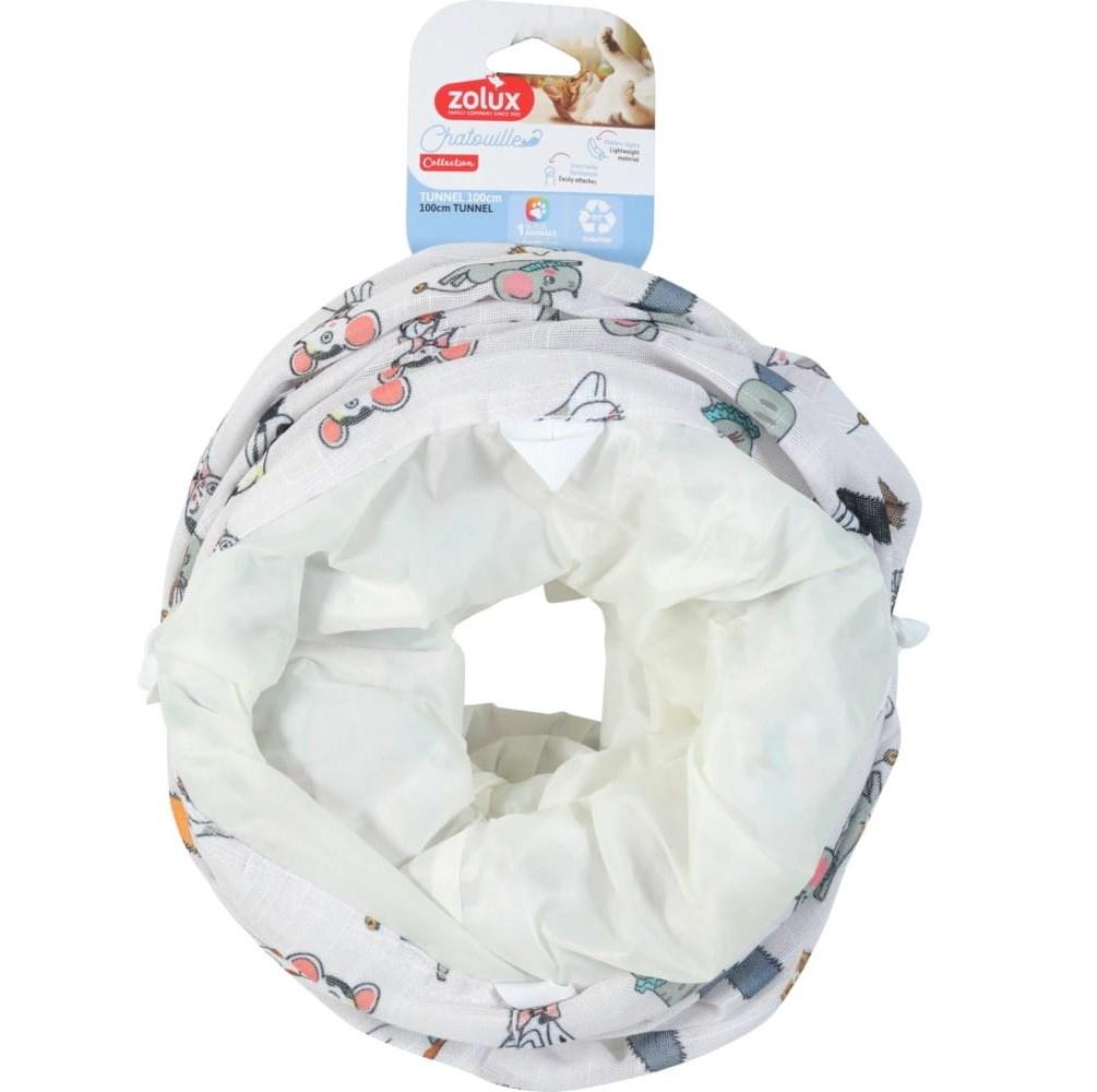 Zolux Chatouille kattetunnel - Cats & Mice mønster - 100 cm