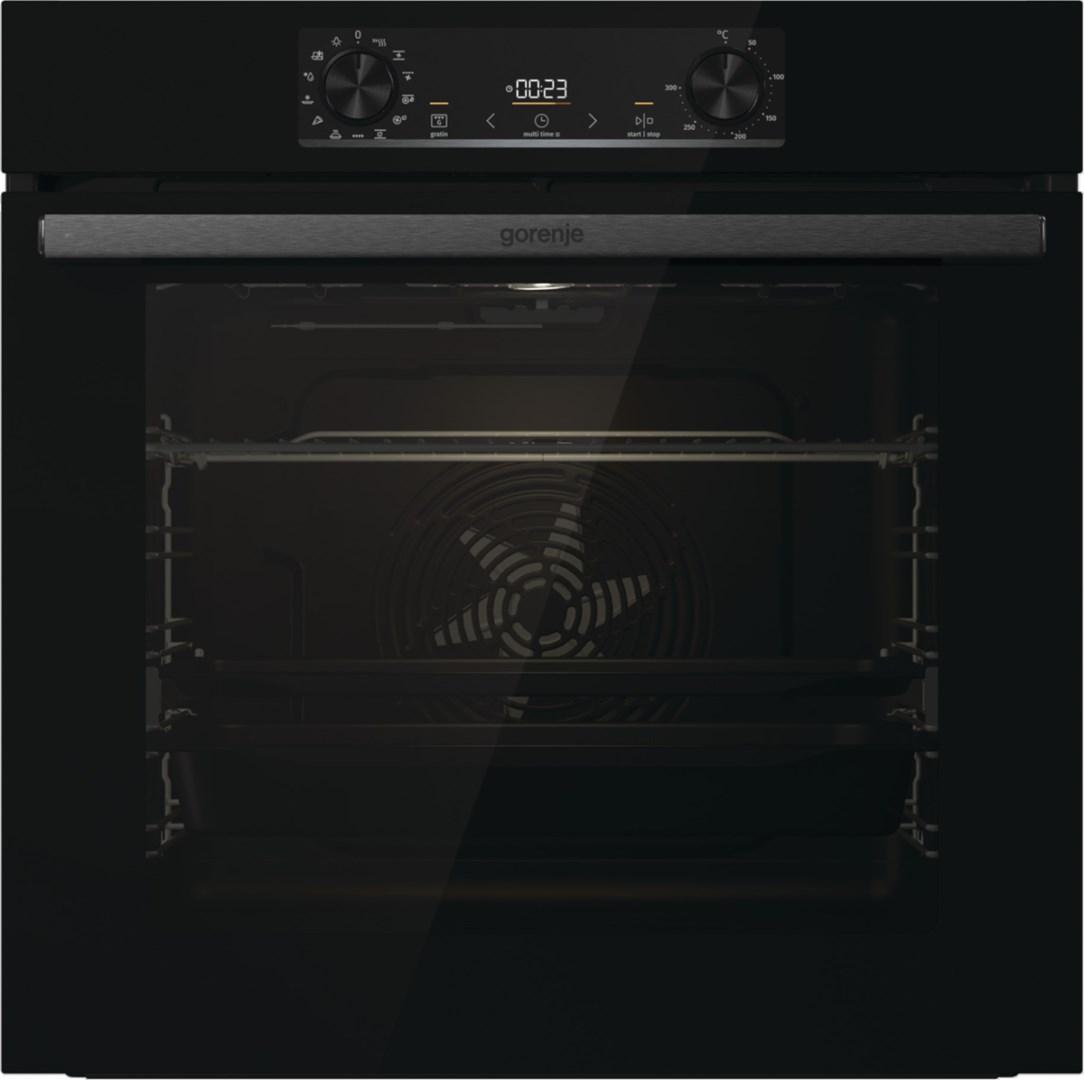 Gorenje BOS6737E13FBG, Stor, Elektrisk ovn, 77 L, 300 °C, AquaClean, Indbygget